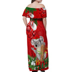 personalised-koala-lover-off-shoulder-maxi-dress-australia-koalaty-merry-christmas-aboriginal