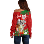 personalised-koala-lover-off-shoulder-sweater-australia-koalaty-merry-christmas-aboriginal