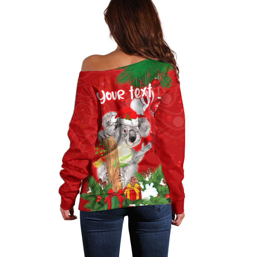 personalised-koala-lover-off-shoulder-sweater-australia-koalaty-merry-christmas-aboriginal