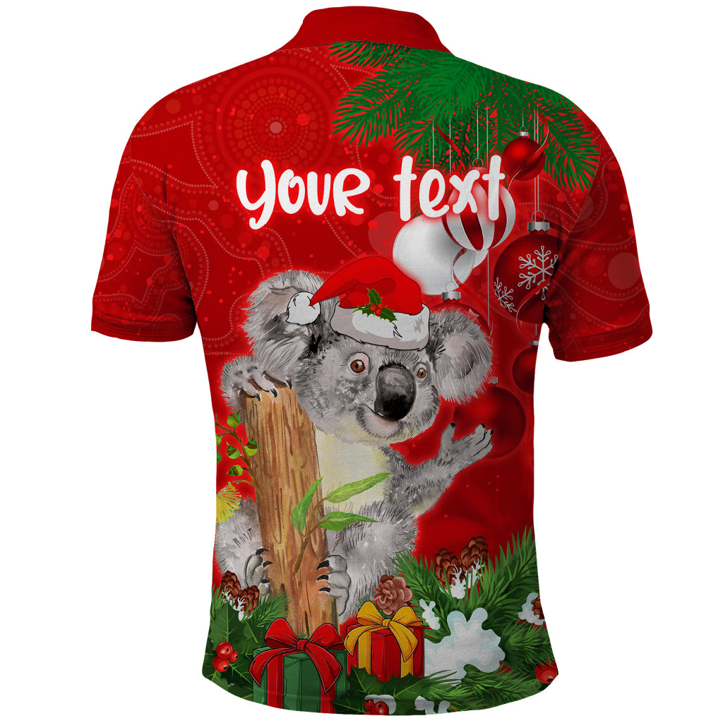 personalised-koala-lover-polo-shirt-australia-koalaty-merry-christmas-aboriginal