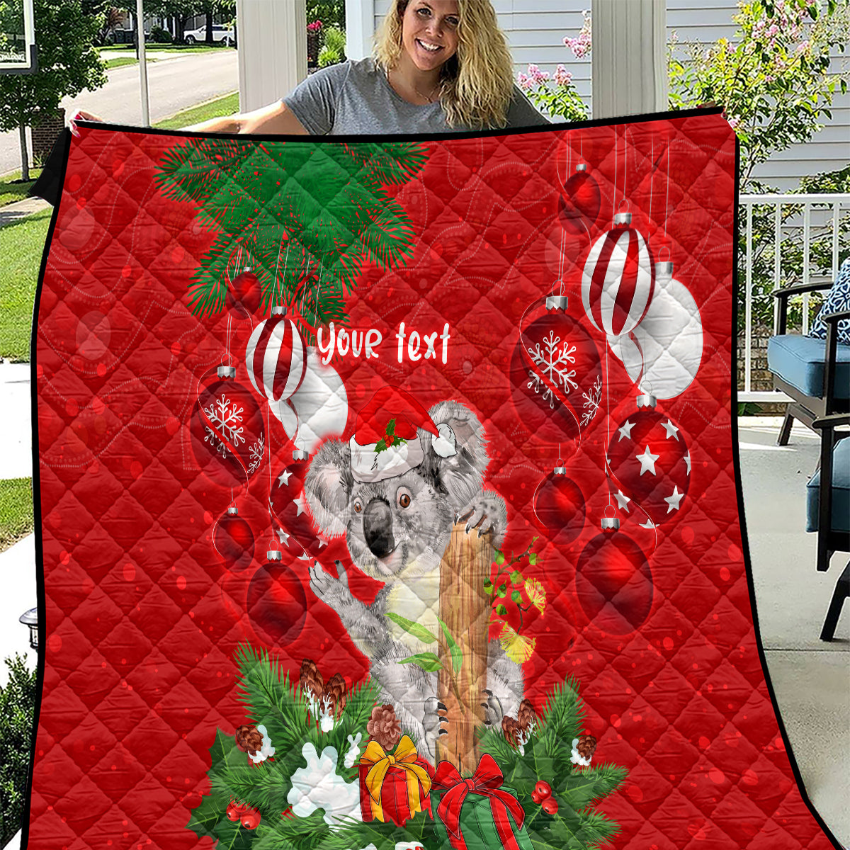 personalised-koala-lover-quilt-australia-koalaty-merry-christmas-aboriginal