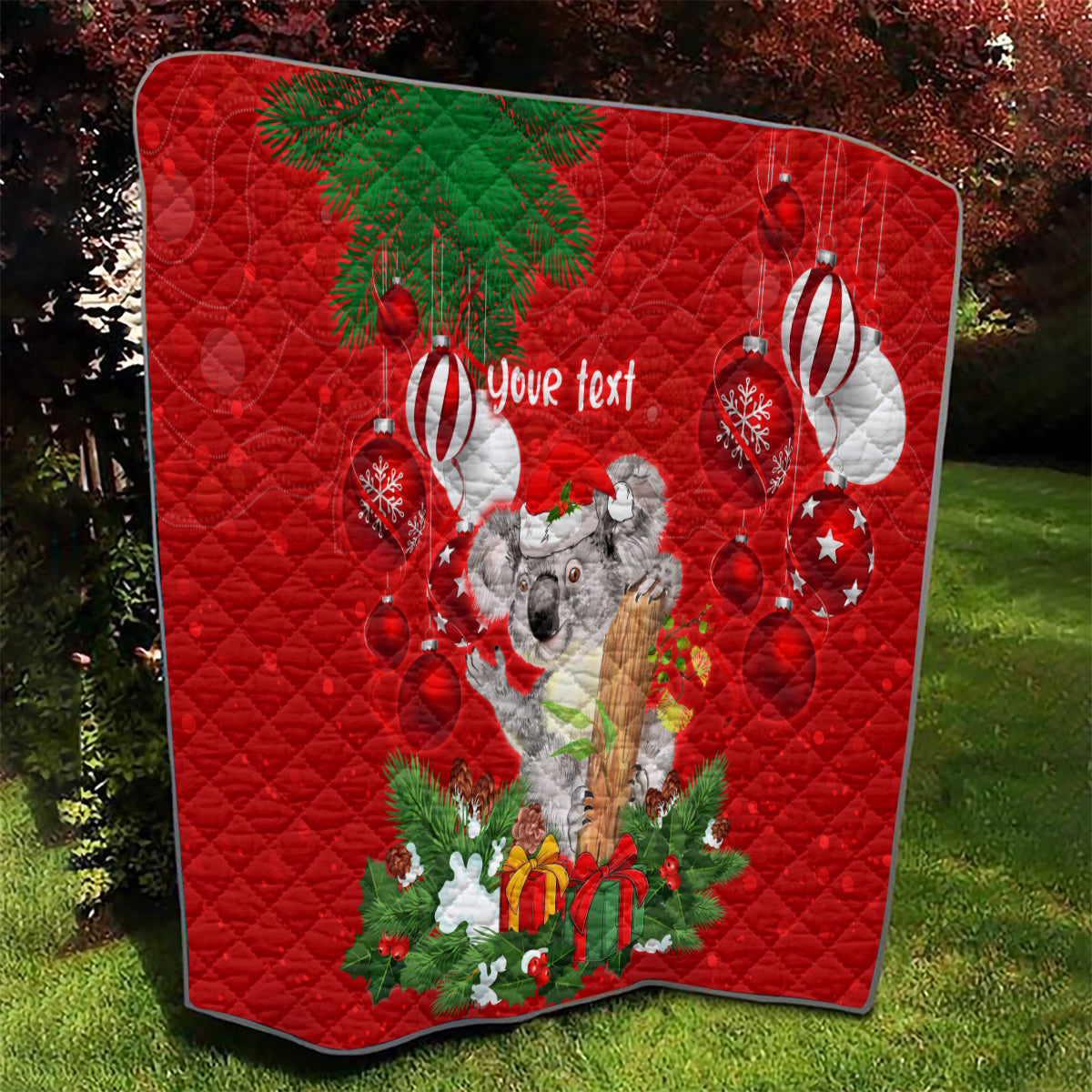 personalised-koala-lover-quilt-australia-koalaty-merry-christmas-aboriginal