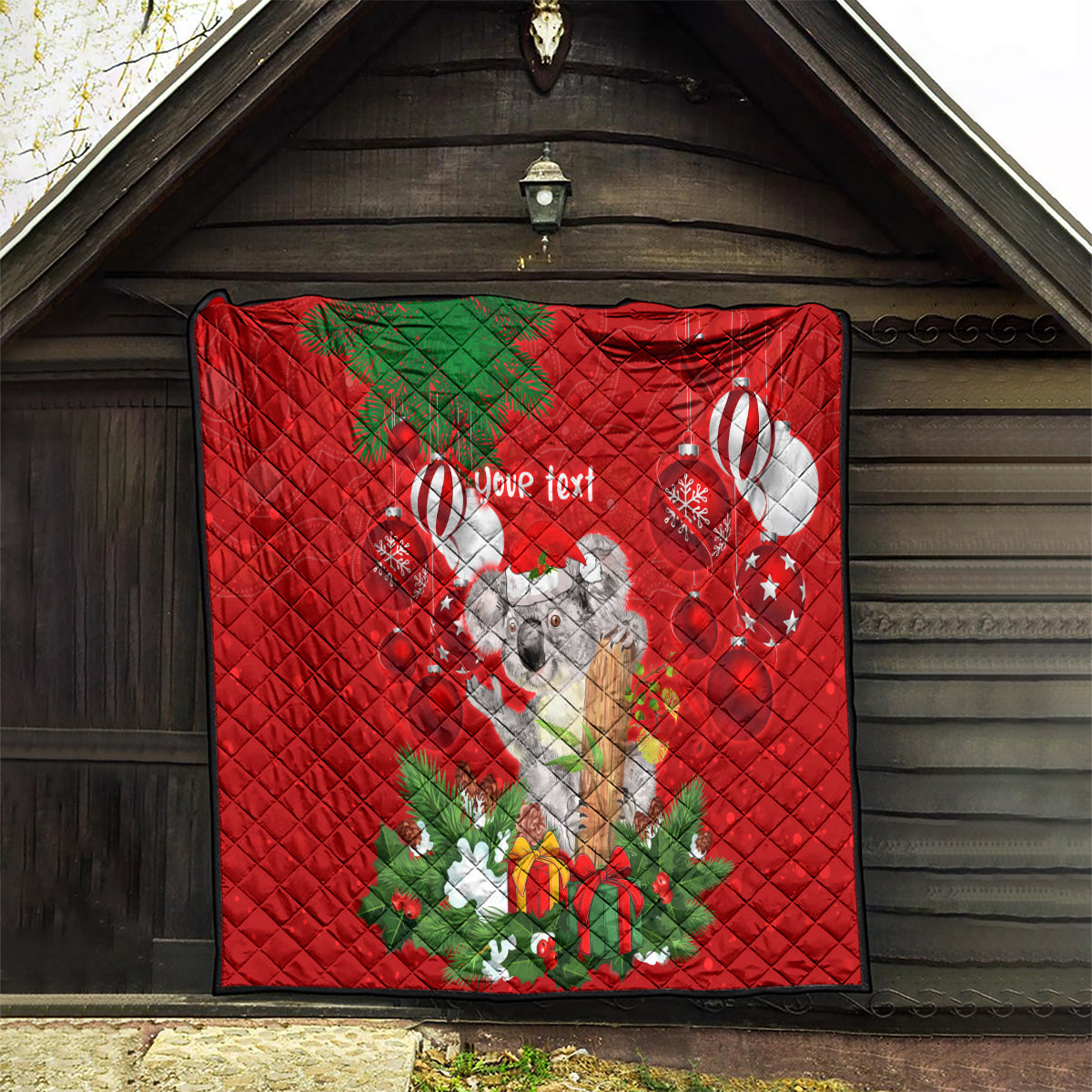 personalised-koala-lover-quilt-australia-koalaty-merry-christmas-aboriginal