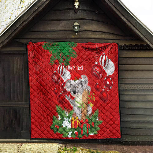 personalised-koala-lover-quilt-australia-koalaty-merry-christmas-aboriginal