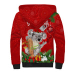personalised-koala-lover-sherpa-hoodie-australia-koalaty-merry-christmas-aboriginal