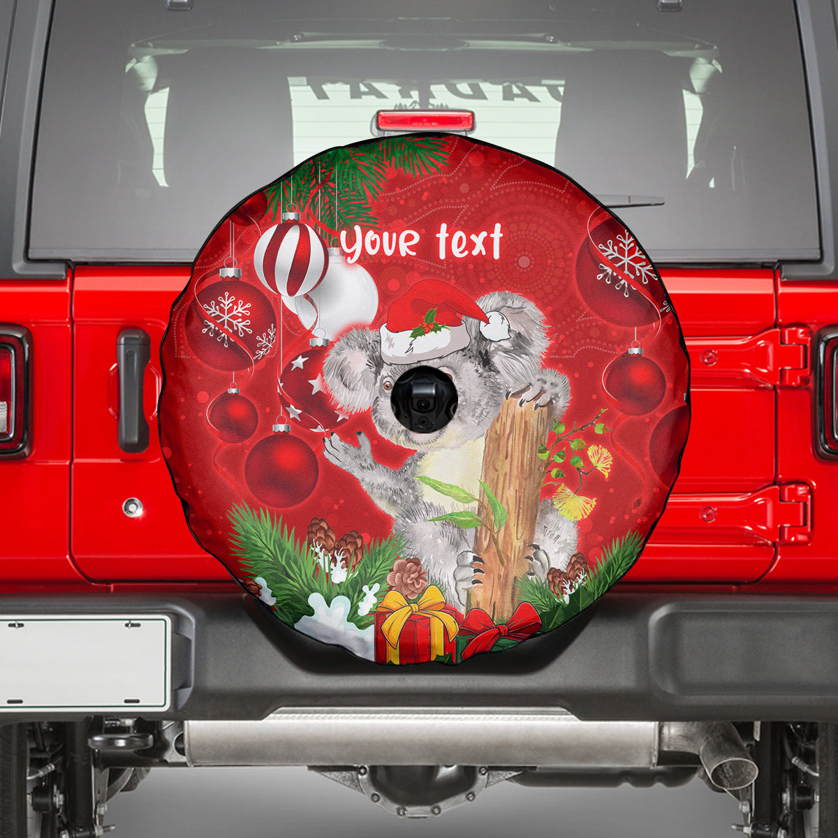 personalised-koala-lover-spare-tire-cover-australia-koalaty-merry-christmas-aboriginal