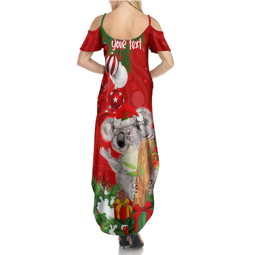 personalised-koala-lover-summer-maxi-dress-australia-koalaty-merry-christmas-aboriginal