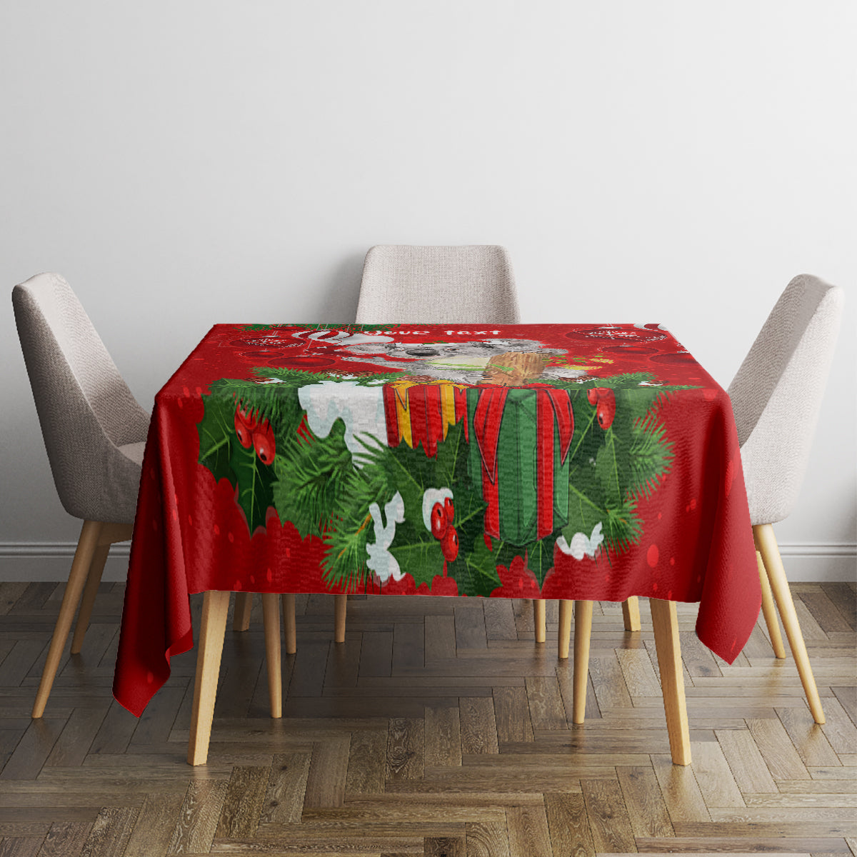 personalised-koala-lover-tablecloth-australia-koalaty-merry-christmas-aboriginal