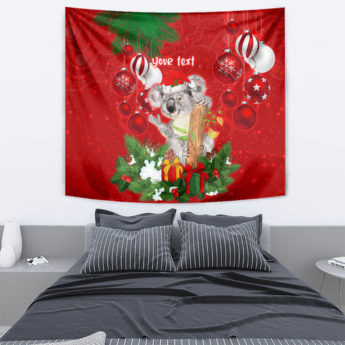 personalised-koala-lover-tapestry-australia-koalaty-merry-christmas-aboriginal