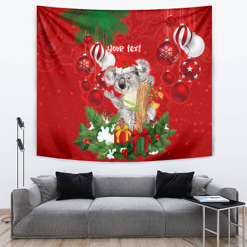 personalised-koala-lover-tapestry-australia-koalaty-merry-christmas-aboriginal