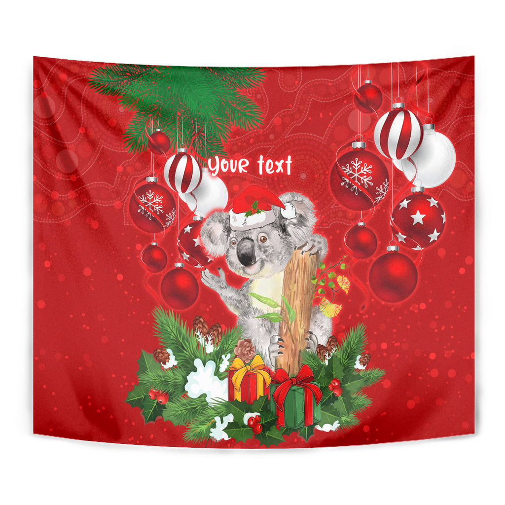 personalised-koala-lover-tapestry-australia-koalaty-merry-christmas-aboriginal