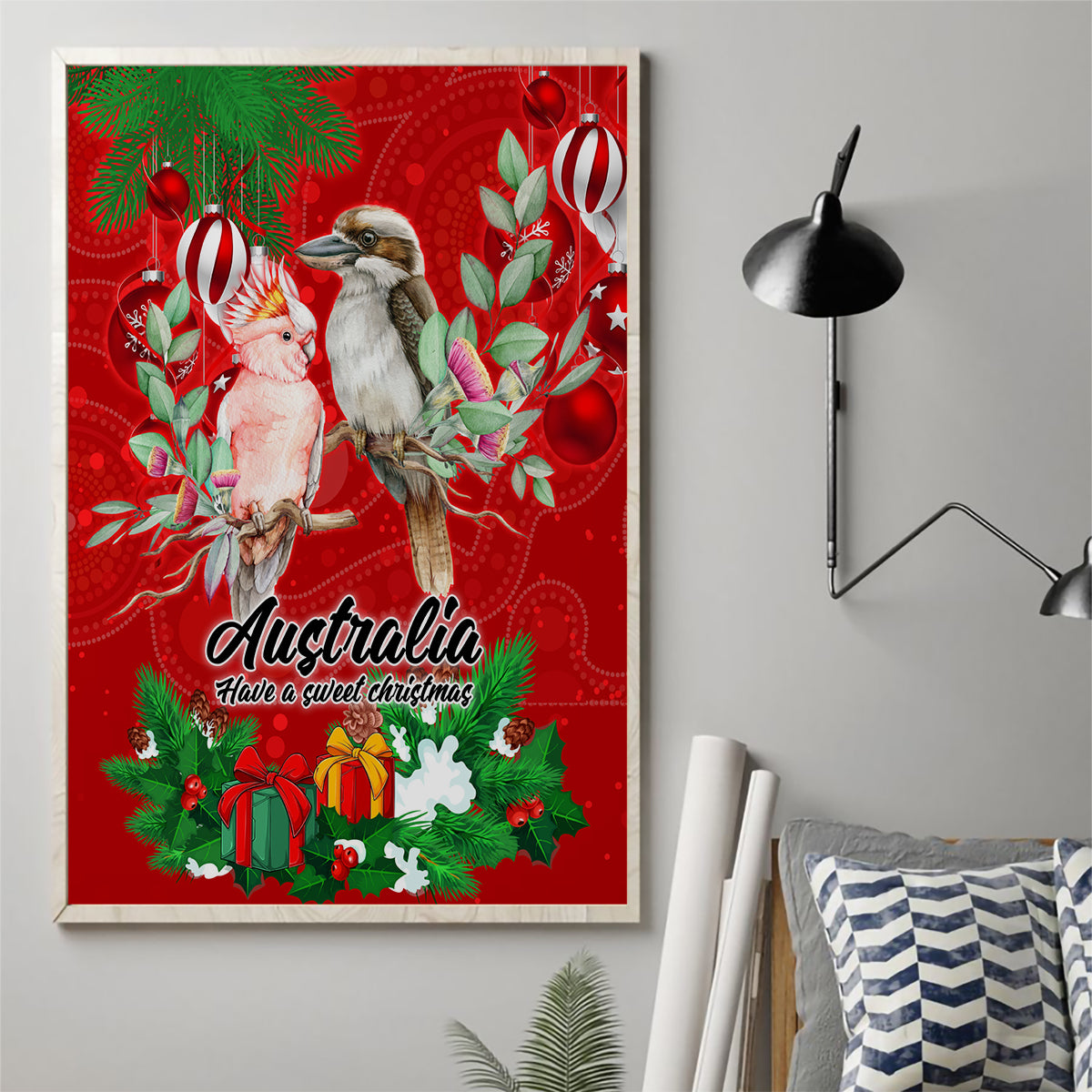 kookaburra-lover-canvas-wall-art-australia-koalaty-merry-christmas-aboriginal