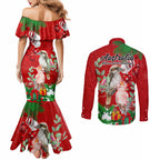 kookaburra-lover-couples-matching-mermaid-dress-and-long-sleeve-button-shirt-australia-koalaty-merry-christmas-aboriginal