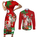 kookaburra-lover-couples-matching-short-sleeve-bodycon-dress-and-long-sleeve-button-shirt-australia-koalaty-merry-christmas-aboriginal