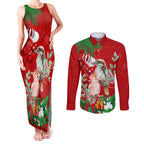 kookaburra-lover-couples-matching-tank-maxi-dress-and-long-sleeve-button-shirt-australia-koalaty-merry-christmas-aboriginal