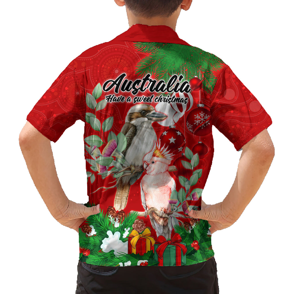 kookaburra-lover-family-matching-long-sleeve-bodycon-dress-and-hawaiian-shirt-australia-koalaty-merry-christmas-aboriginal