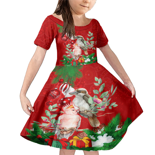 kookaburra-lover-family-matching-mermaid-dress-and-hawaiian-shirt-australia-koalaty-merry-christmas-aboriginal