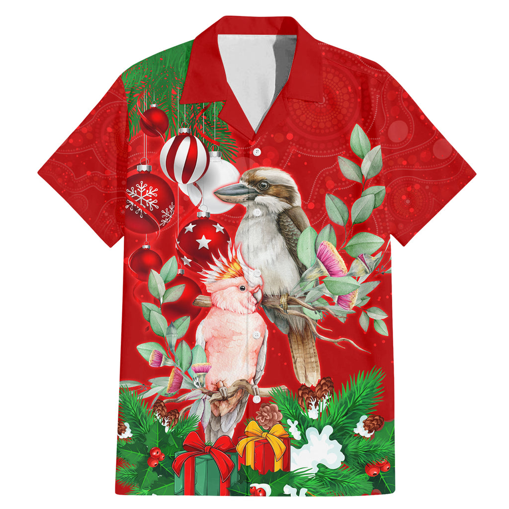 kookaburra-lover-family-matching-mermaid-dress-and-hawaiian-shirt-australia-koalaty-merry-christmas-aboriginal