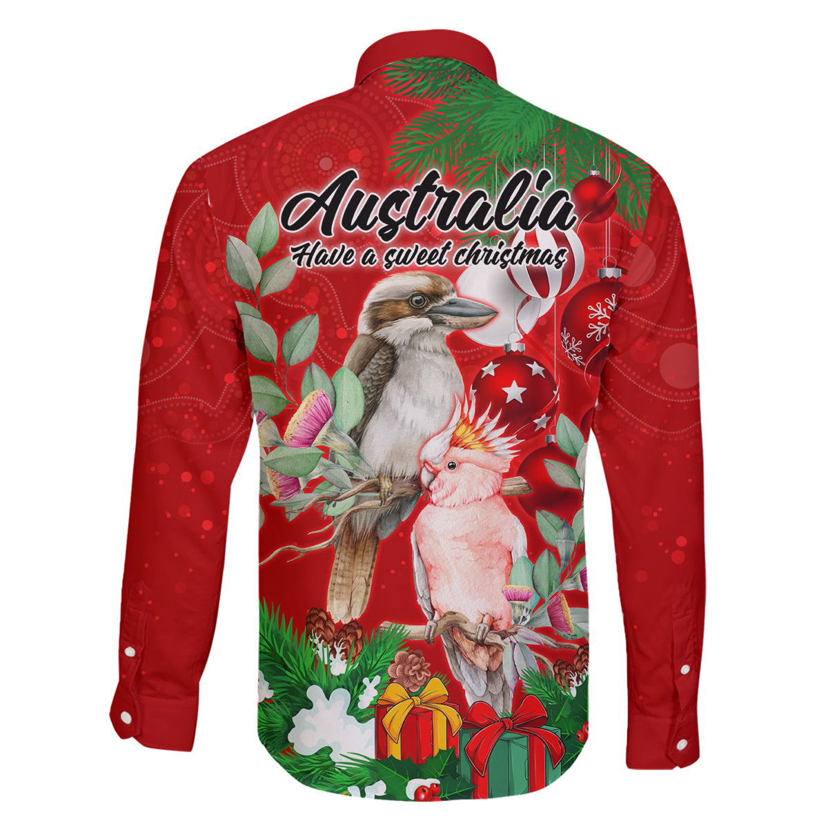 kookaburra-lover-family-matching-mermaid-dress-and-hawaiian-shirt-australia-koalaty-merry-christmas-aboriginal