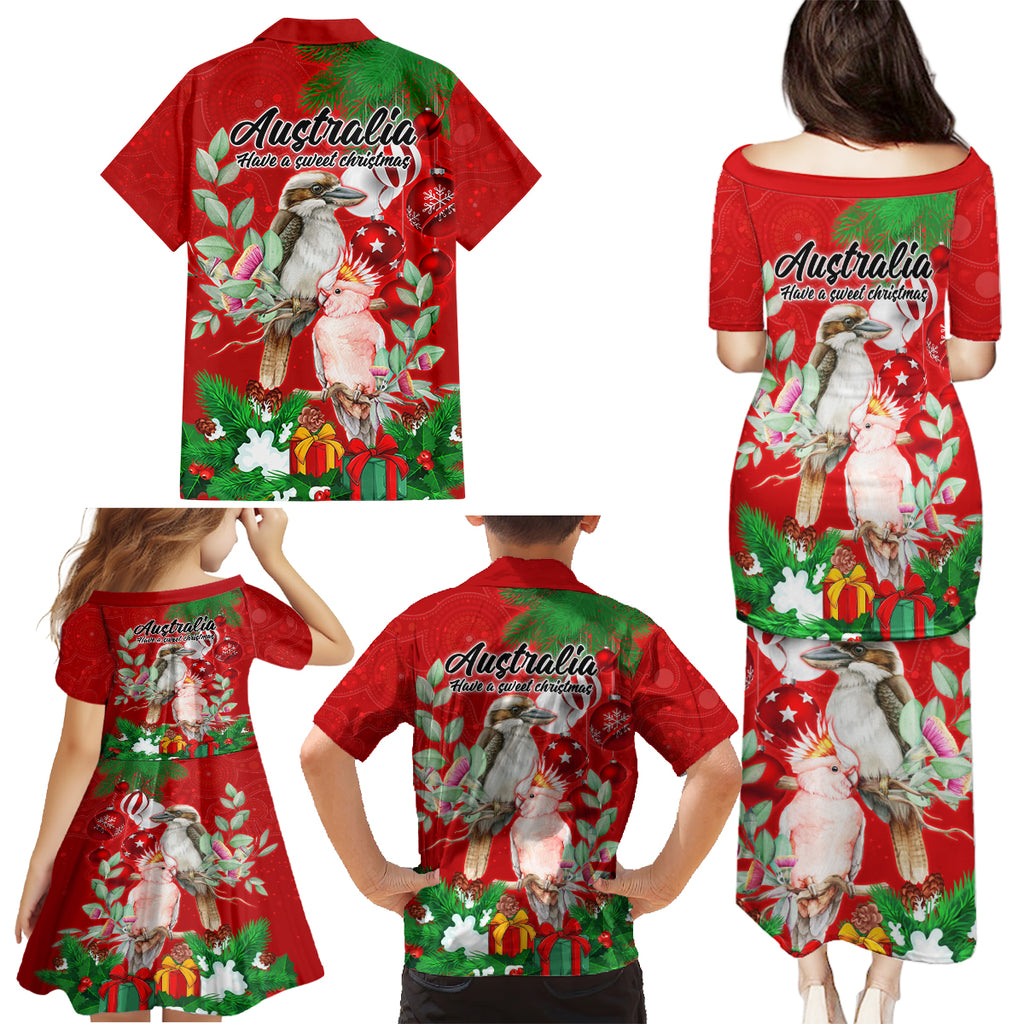 kookaburra-lover-family-matching-puletasi-dress-and-hawaiian-shirt-australia-koalaty-merry-christmas-aboriginal