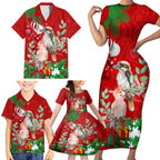 kookaburra-lover-family-matching-short-sleeve-bodycon-dress-and-hawaiian-shirt-australia-koalaty-merry-christmas-aboriginal