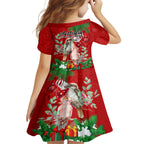 kookaburra-lover-family-matching-short-sleeve-bodycon-dress-and-hawaiian-shirt-australia-koalaty-merry-christmas-aboriginal
