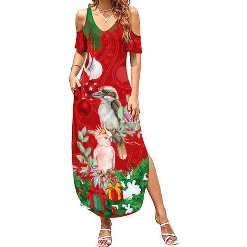 kookaburra-lover-family-matching-summer-maxi-dress-and-hawaiian-shirt-australia-koalaty-merry-christmas-aboriginal