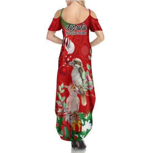 kookaburra-lover-family-matching-summer-maxi-dress-and-hawaiian-shirt-australia-koalaty-merry-christmas-aboriginal