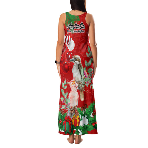 kookaburra-lover-family-matching-tank-maxi-dress-and-hawaiian-shirt-australia-koalaty-merry-christmas-aboriginal