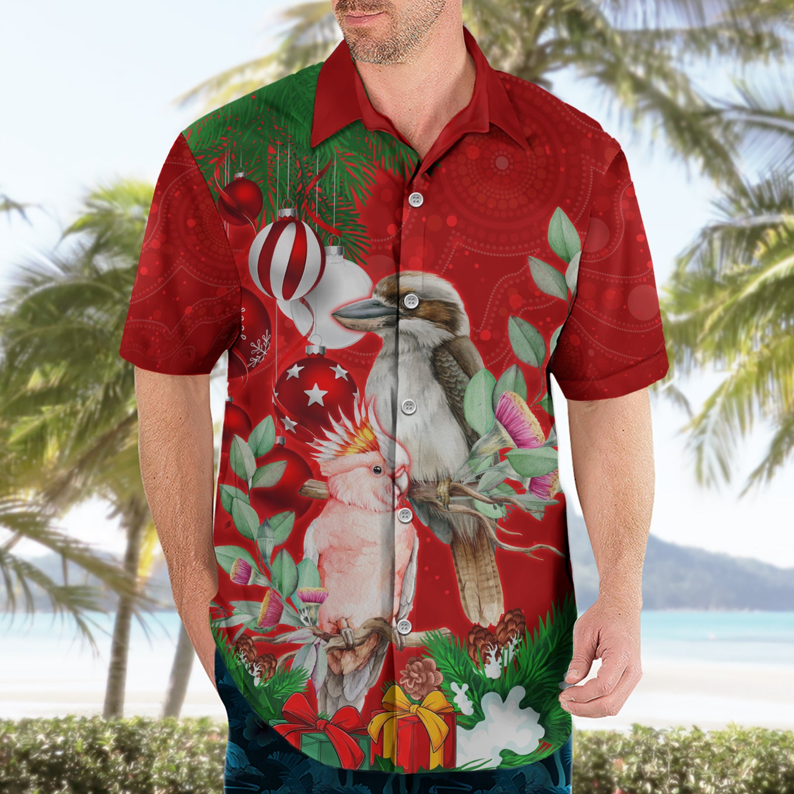 kookaburra-lover-hawaiian-shirt-australia-koalaty-merry-christmas-aboriginal