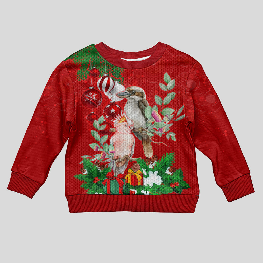 kookaburra-lover-kid-ugly-christmas-sweater-australia-koalaty-merry-christmas-aboriginal