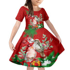 kookaburra-lover-kid-short-sleeve-dress-australia-koalaty-merry-christmas-aboriginal