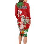 kookaburra-lover-long-sleeve-bodycon-dress-australia-koalaty-merry-christmas-aboriginal