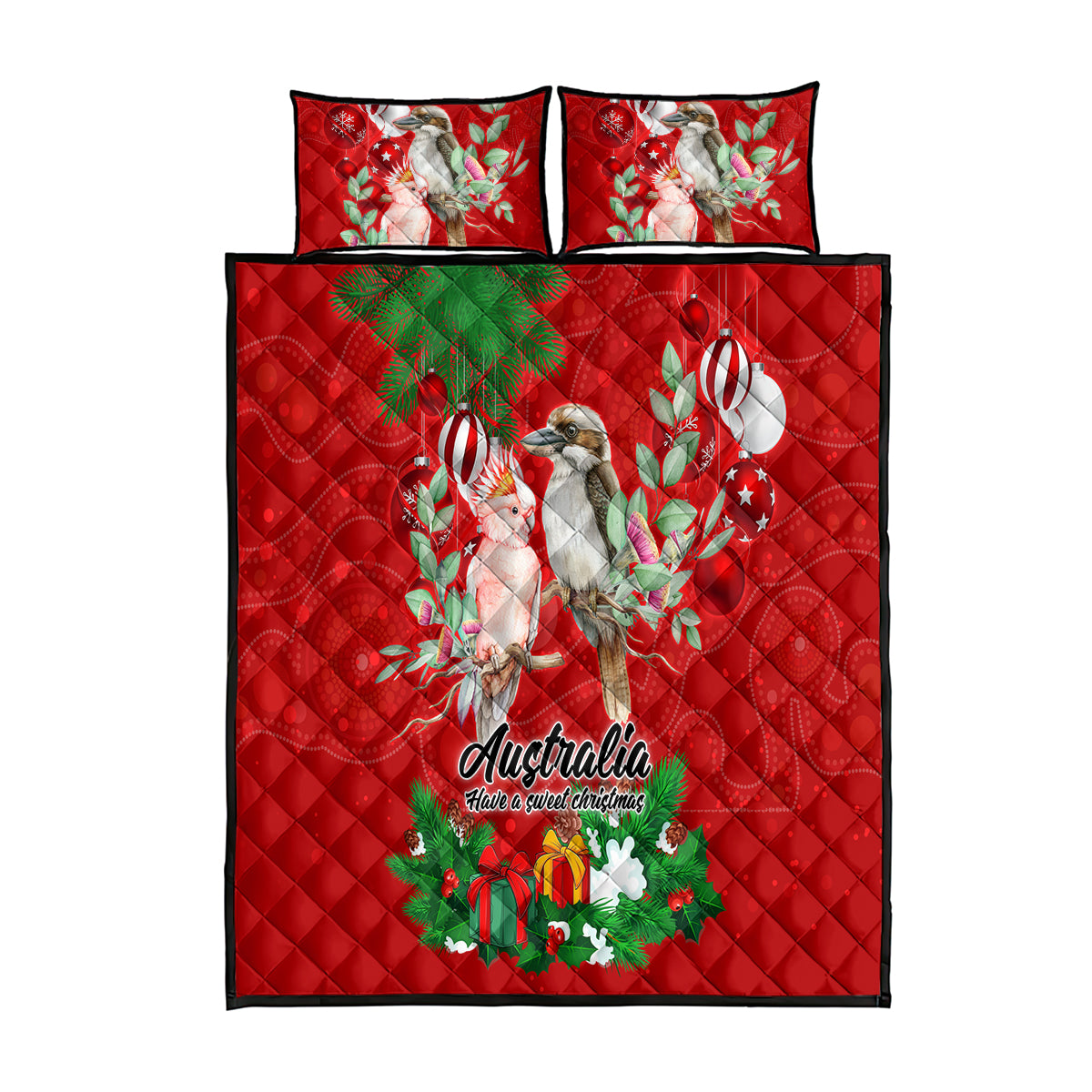 kookaburra-lover-quilt-bed-set-australia-koalaty-merry-christmas-aboriginal
