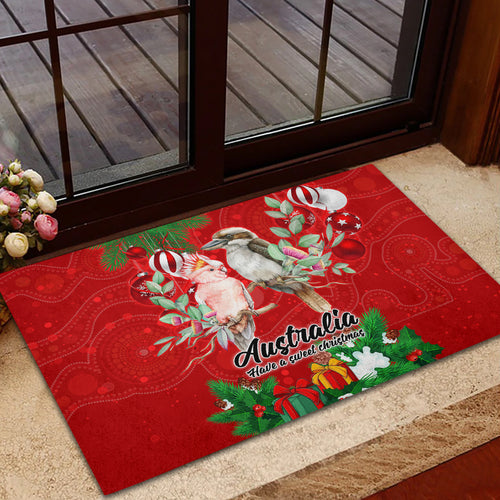 kookaburra-lover-rubber-doormat-australia-koalaty-merry-christmas-aboriginal