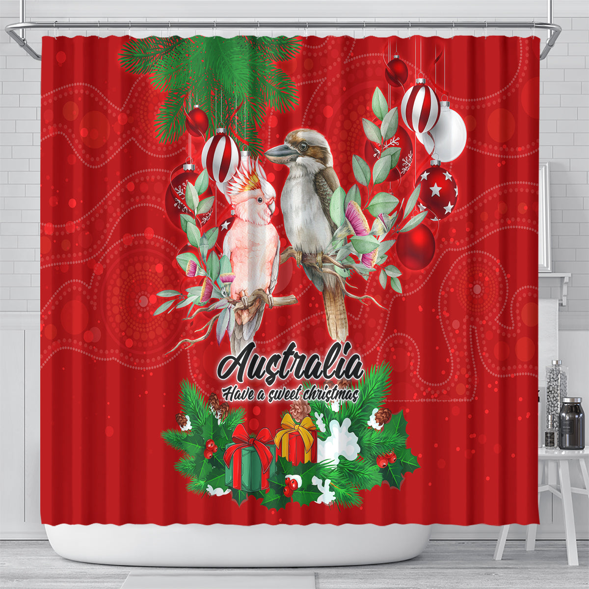 kookaburra-lover-shower-curtain-australia-koalaty-merry-christmas-aboriginal