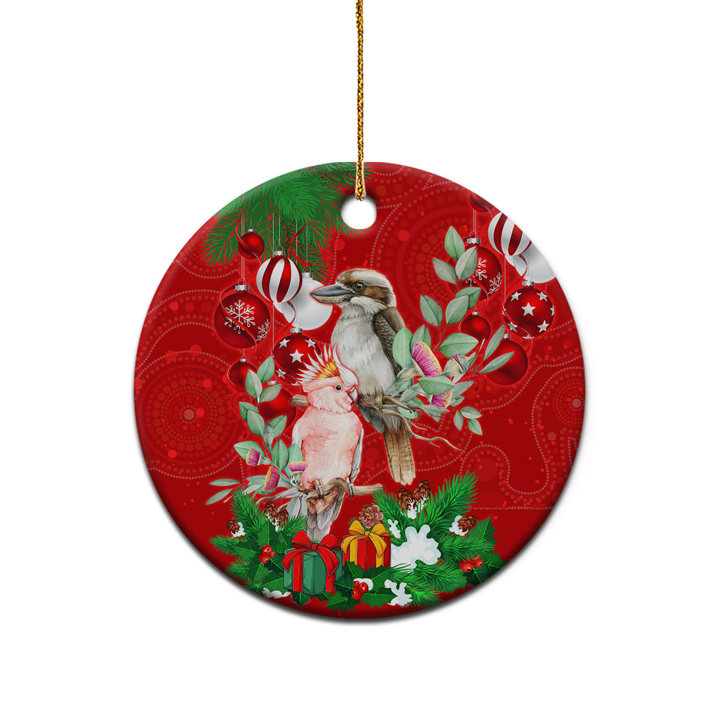 personalised-kookaburra-lover-ceramic-ornament-australia-merry-christmas-aboriginal-red-style