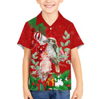 personalised-kookaburra-lover-hawaiian-shirt-australia-merry-christmas-aboriginal-red-style