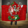 personalised-kookaburra-lover-hooded-blanket-australia-merry-christmas-aboriginal-red-style