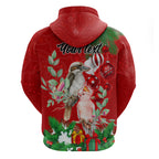 personalised-kookaburra-lover-hoodie-australia-merry-christmas-aboriginal-red-style