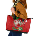 personalised-kookaburra-lover-leather-tote-bag-australia-merry-christmas-aboriginal-red-style