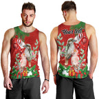 personalised-kookaburra-lover-men-tank-top-australia-merry-christmas-aboriginal-red-style