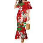 personalised-kookaburra-lover-mermaid-dress-australia-merry-christmas-aboriginal-red-style