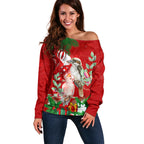 personalised-kookaburra-lover-off-shoulder-sweater-australia-merry-christmas-aboriginal-red-style
