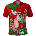 personalised-kookaburra-lover-polo-shirt-australia-merry-christmas-aboriginal-red-style