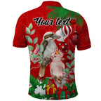 personalised-kookaburra-lover-polo-shirt-australia-merry-christmas-aboriginal-red-style