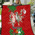 personalised-kookaburra-lover-quilt-australia-merry-christmas-aboriginal-red-style