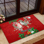 personalised-kookaburra-lover-rubber-doormat-australia-merry-christmas-aboriginal-red-style