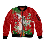 personalised-kookaburra-lover-sleeve-zip-bomber-jacket-australia-merry-christmas-aboriginal-red-style