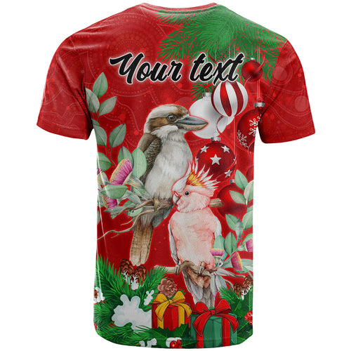 personalised-kookaburra-lover-t-shirt-australia-merry-christmas-aboriginal-red-style